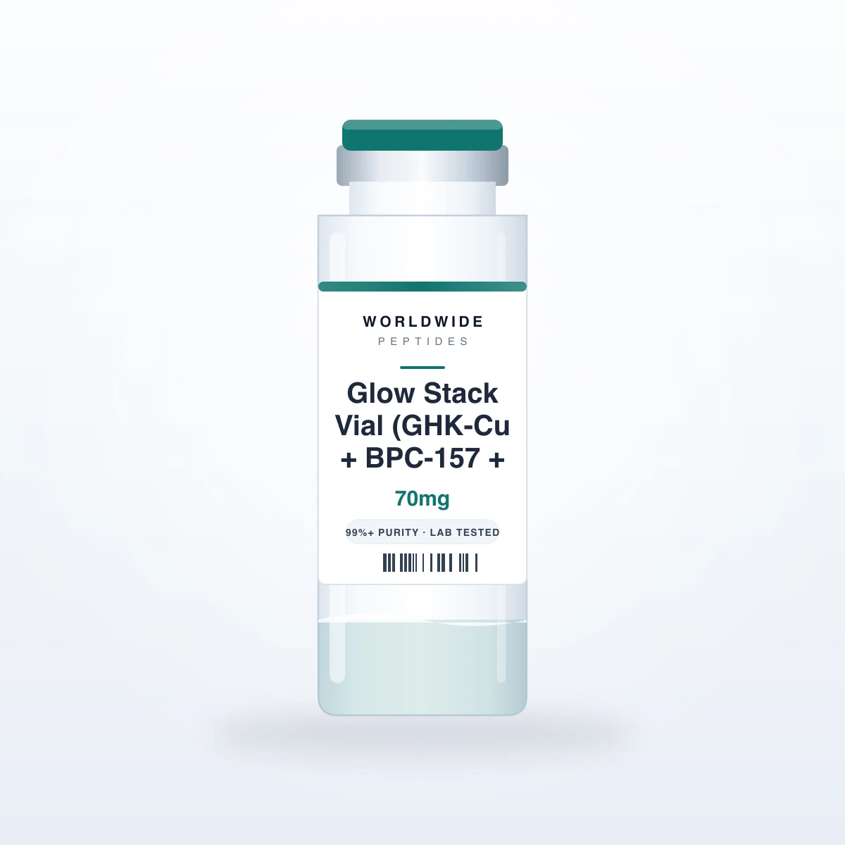 Glow Stack Vial (GHK-Cu + BPC-157 + TB-500) 70mg