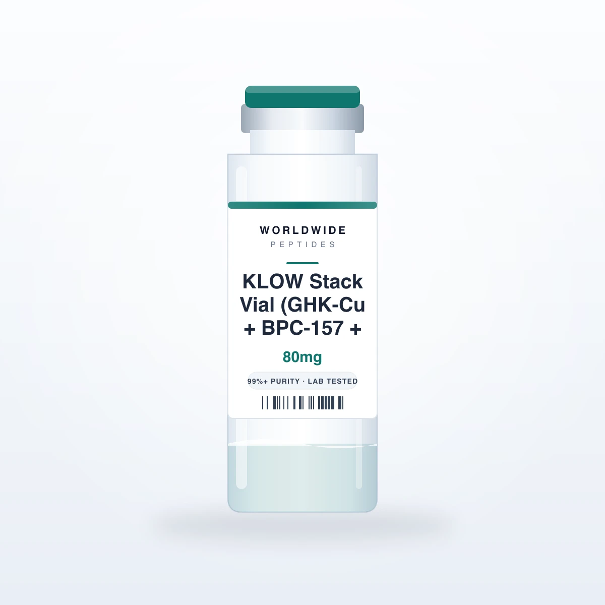 KLOW Stack Vial (GHK-Cu + BPC-157 + TB-500 + KPV) 80mg